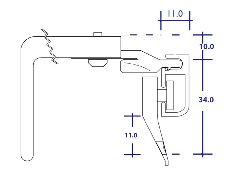 Standard track wall fix